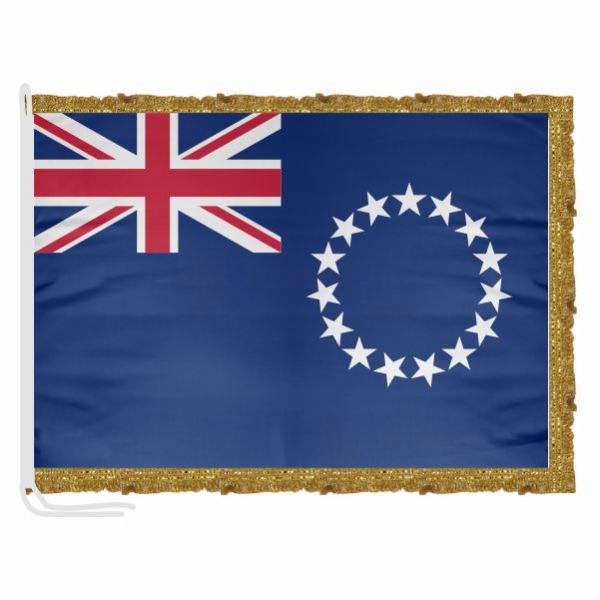 Cook Islands Satin Office Flag