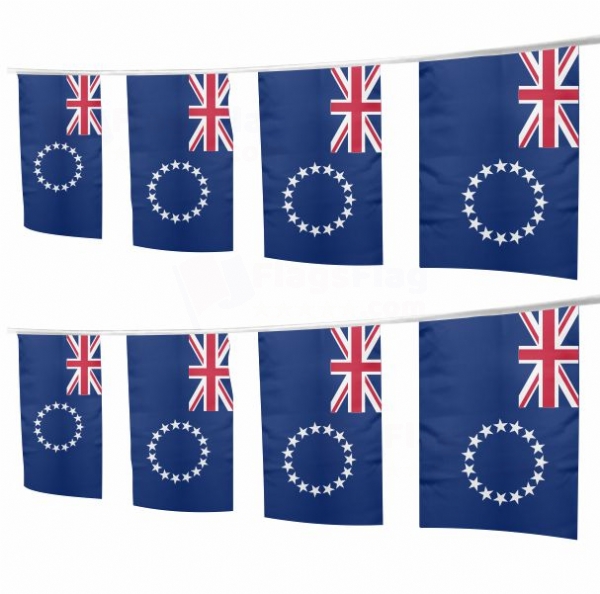 Cook Islands Square String Flags