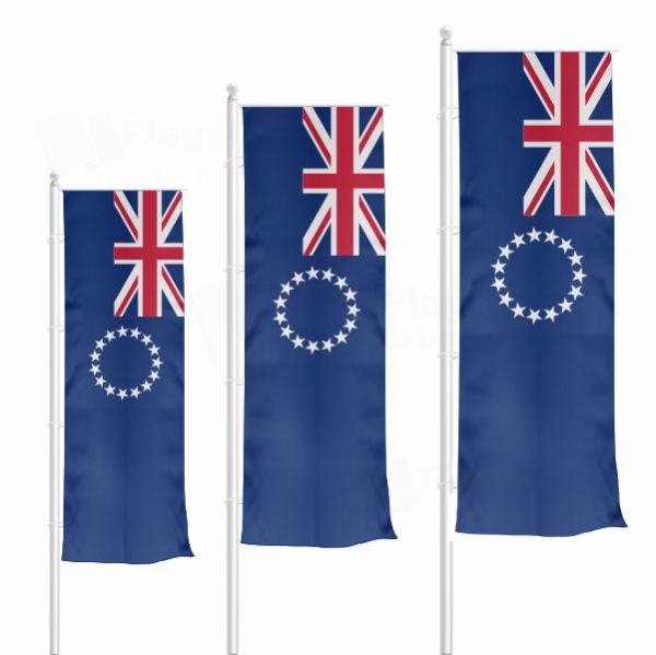 Cook Islands Vertically Raised Flags