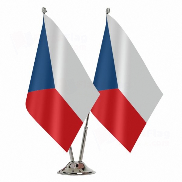 Czech Republic Binary Table Flag