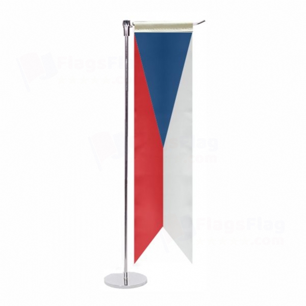 Czech Republic L Table Flag