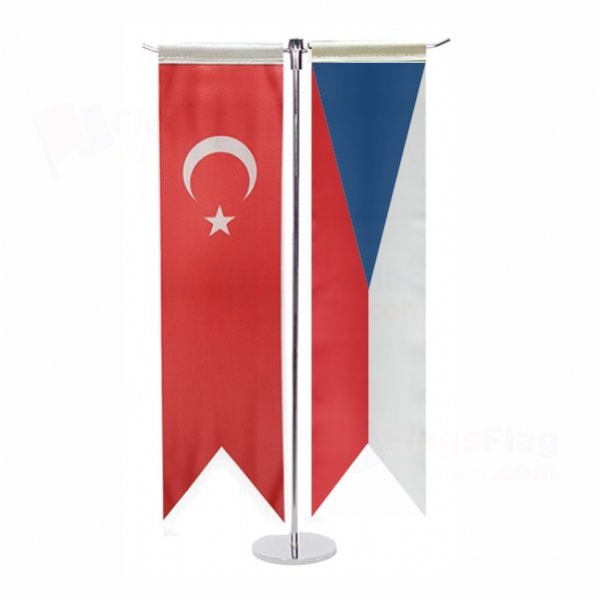 Czech Republic T Table Flag