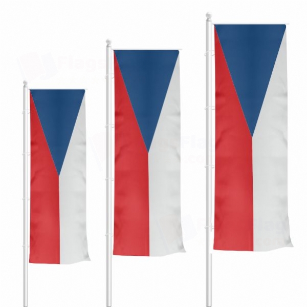 Czech Republic Vertically Raised Flags