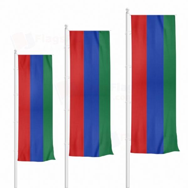 Dagestan Vertically Raised Flags