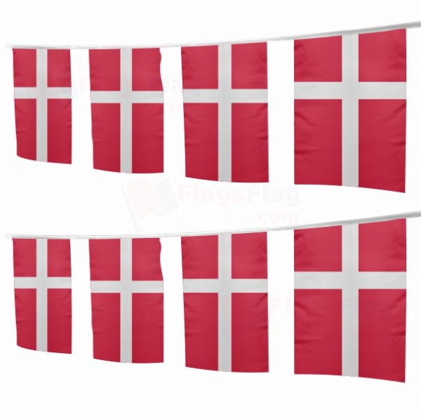 Denmark Square String Flags