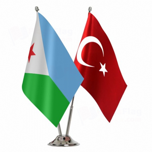Djibouti 2 Table Flags
