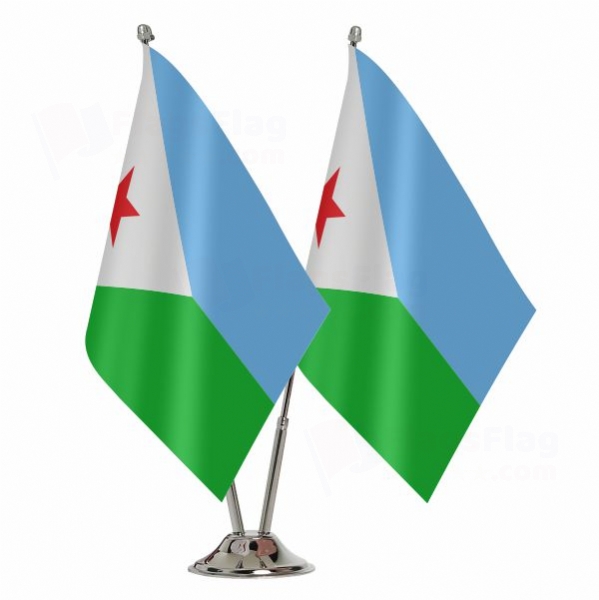 Djibouti Binary Table Flag