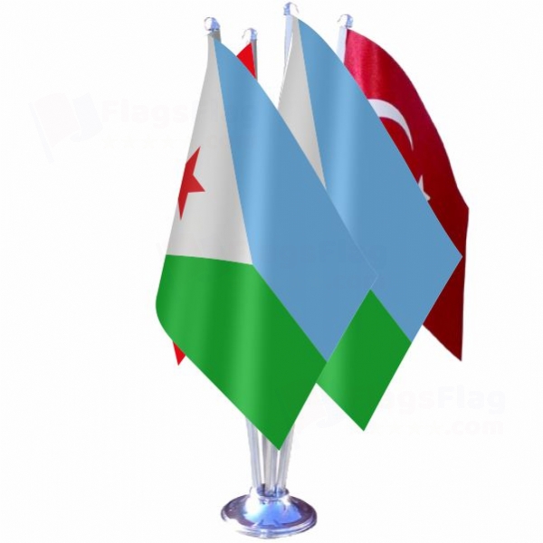 Djibouti Quadruple Table Flag