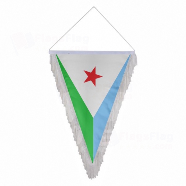 Djibouti Triangle Fringed Streamers