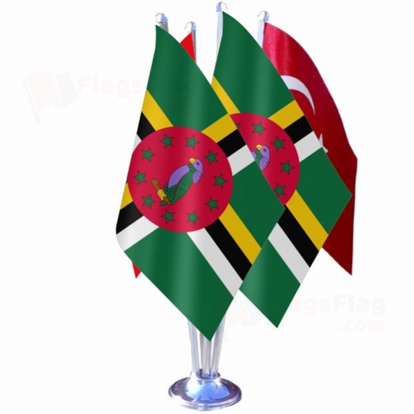 Dominica Quadruple Table Flag