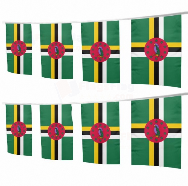 Dominica Square String Flags