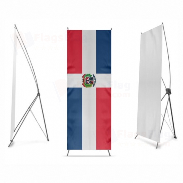 Dominican Republic Digital Print X Banner