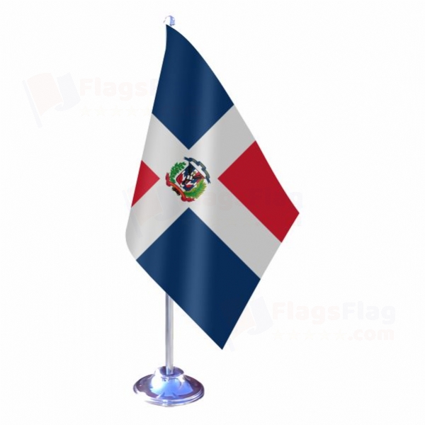 Dominican Republic Single Table Flag