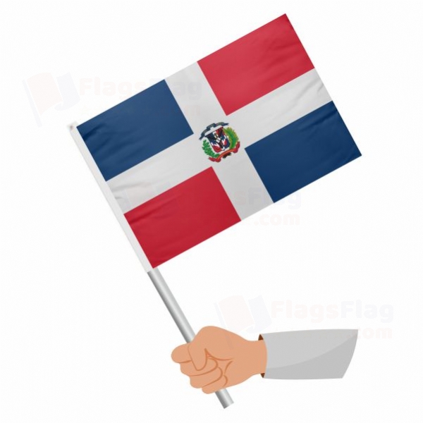 Dominican Republic Stick Flag