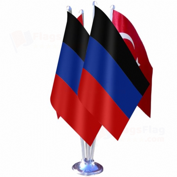 Donetsk People s Republic Quadruple Table Flag