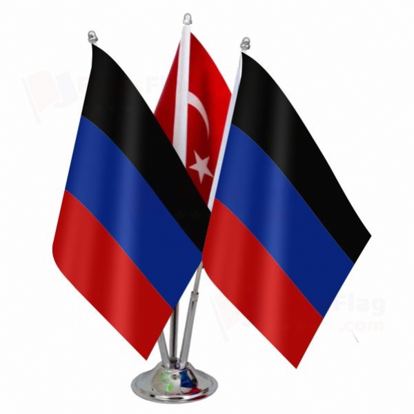 Donetsk People s Republic Triple Table Flag