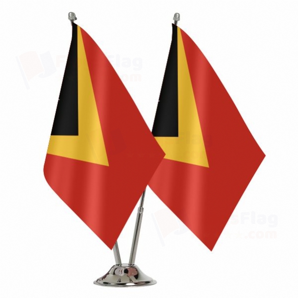 East Timor Binary Table Flag