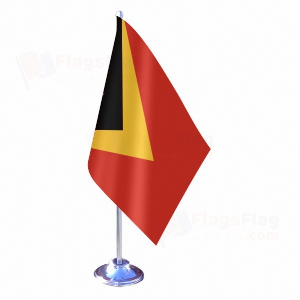 East Timor Single Table Flag