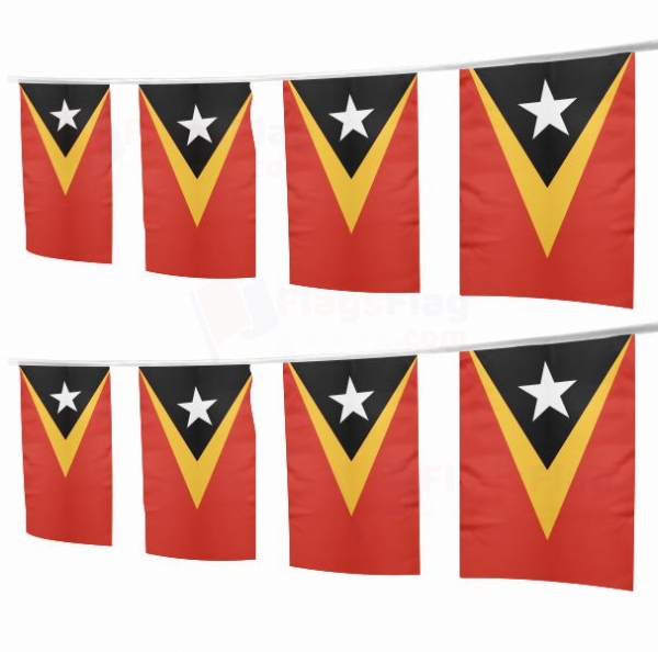 East Timor Square String Flags