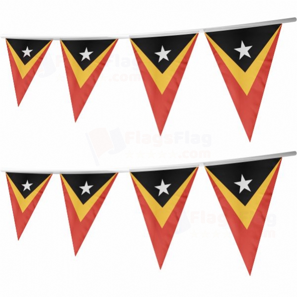 East Timor Stringed Triangle Flag