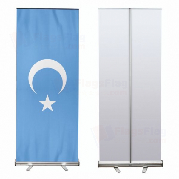 East Turkestan Roll Up Banner