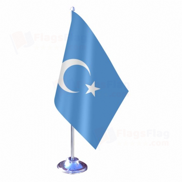 East Turkestan Single Table Flag