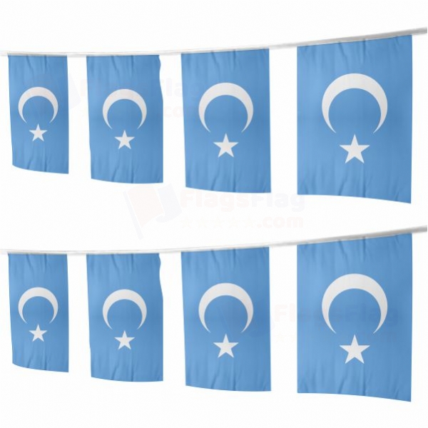 East Turkestan Square String Flags