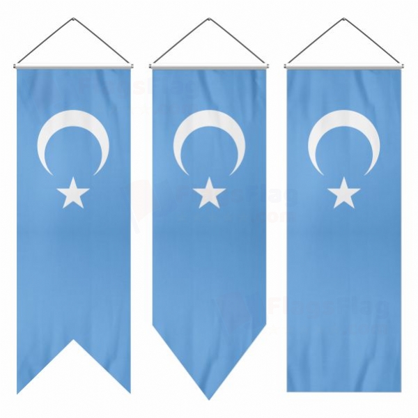 East Turkestan Swallowtail Flags