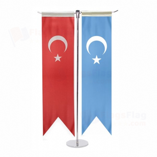 East Turkestan T Table Flag