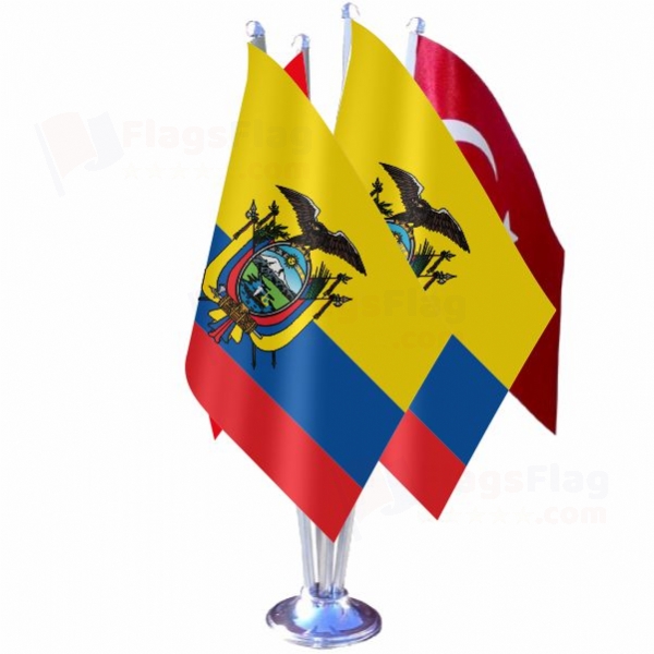 Ecuador Quadruple Table Flag