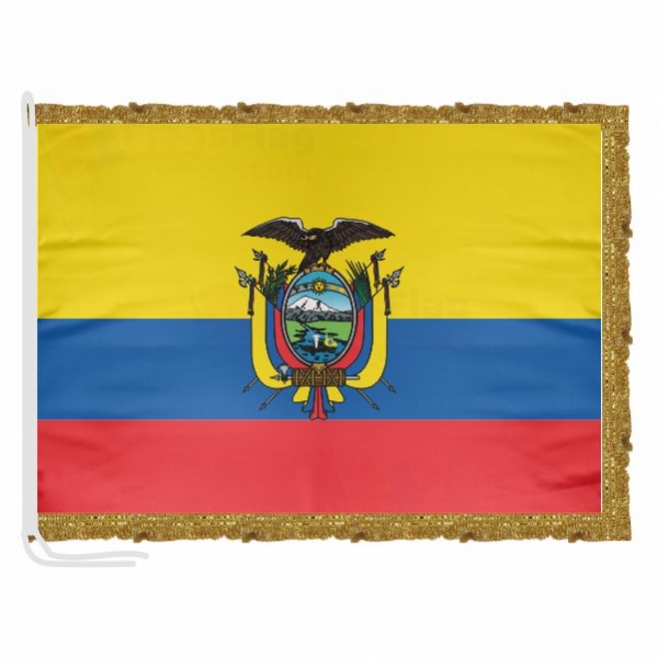 Ecuador Satin Office Flag