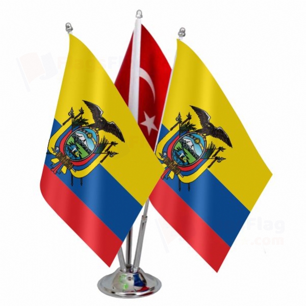 Ecuador Triple Table Flag