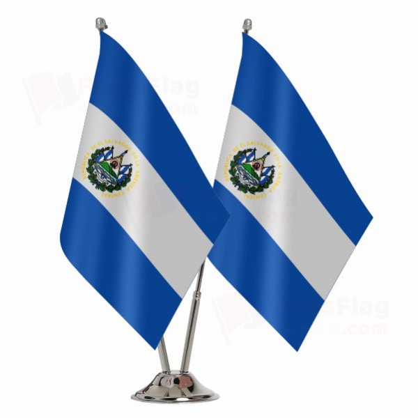 El Salvador Binary Table Flag