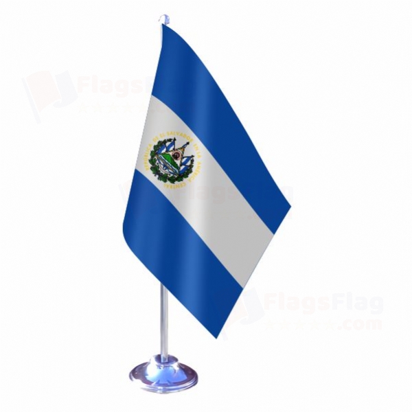 El Salvador Single Table Flag