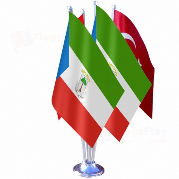 Equatorial Guinea Quadruple Table Flag