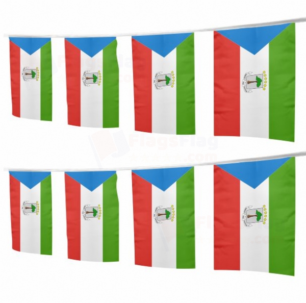 Equatorial Guinea Square String Flags