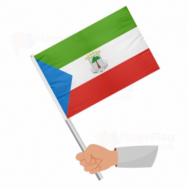 Equatorial Guinea Stick Flag