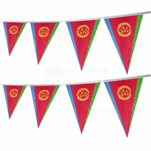 Eritrea Stringed Triangle Flag