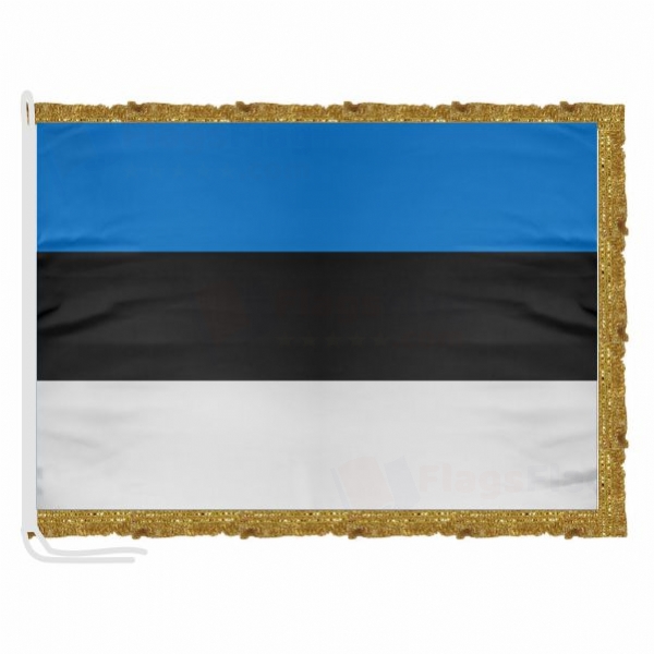 Estonia Satin Office Flag