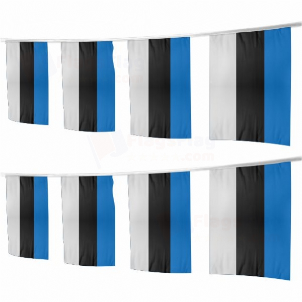 Estonia Square String Flags