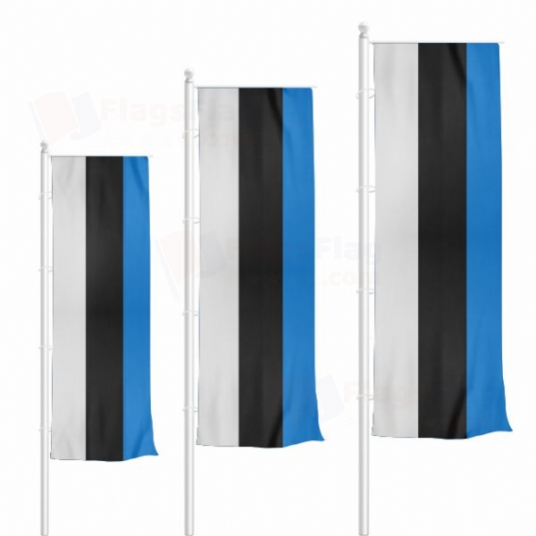 Estonia Vertically Raised Flags