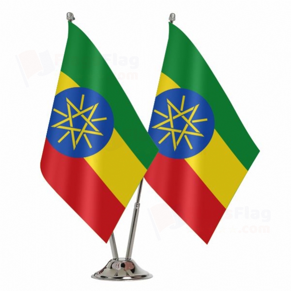 Ethiopia Binary Table Flag