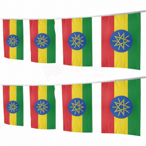 Ethiopia Square String Flags