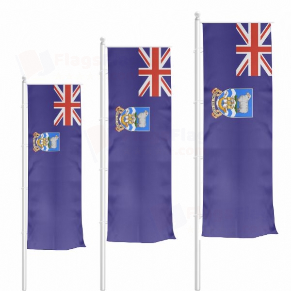 Falkland Islands Vertically Raised Flags