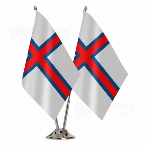 Faroe Islands Binary Table Flag