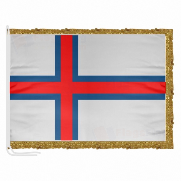 Faroe Islands Satin Office Flag