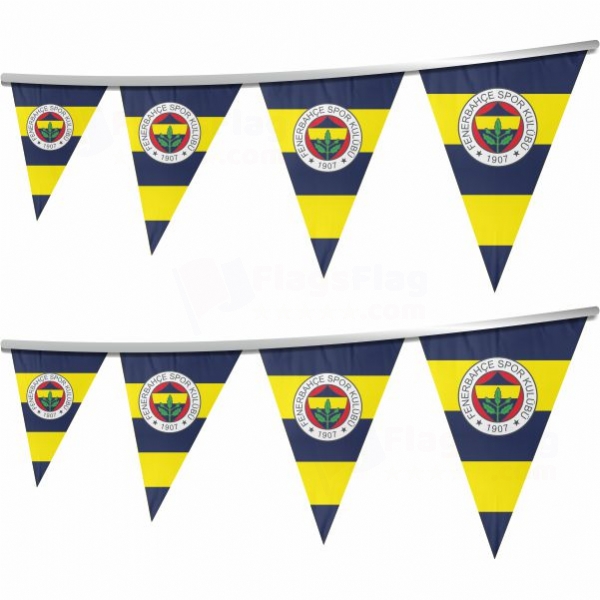 Fenerbahce Stringed Triangle Flag