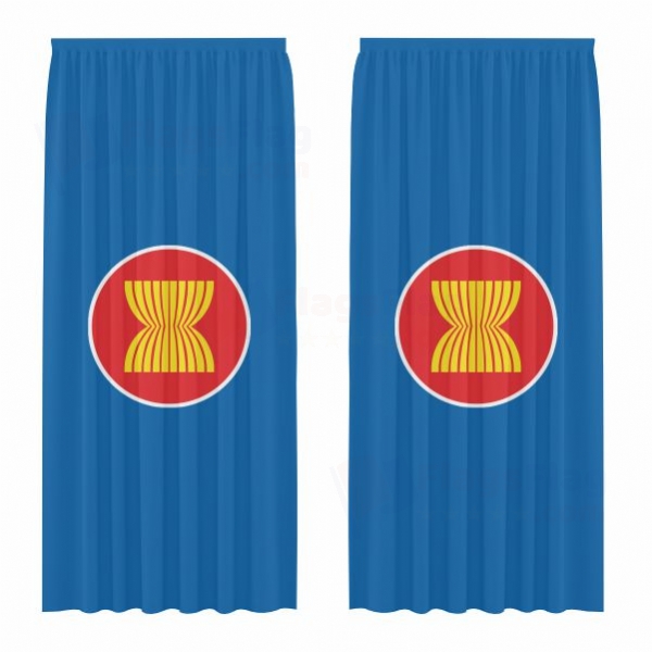 Flag of Asean Digital Printed Curtains