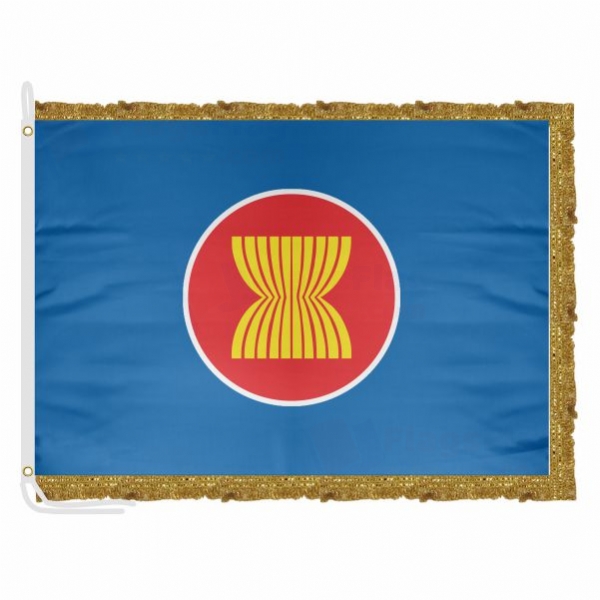 Flag of Asean Satin Office Flag