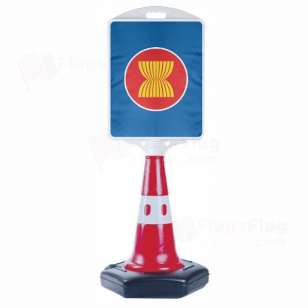 Flag of Asean Small Size Road Bollard